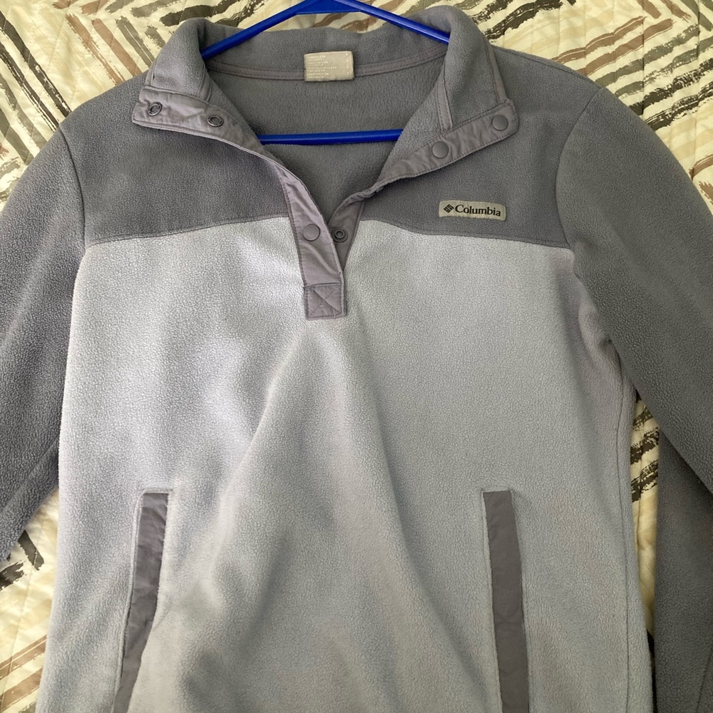 Columbia Dusty Blue Fleece Pullover